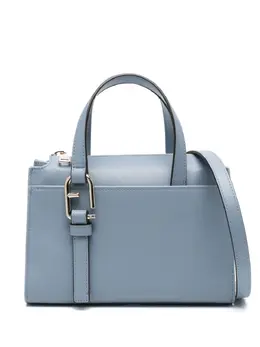 Furla: Голубая сумка-шоппер 