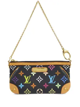 Louis Vuitton Pre-Owned: Чёрный клатч 