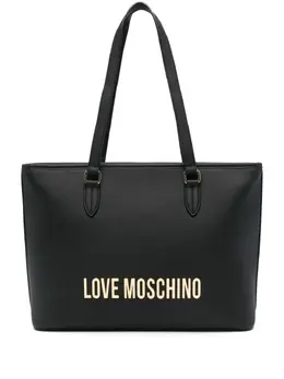 Love Moschino: Чёрная сумка-шоппер 