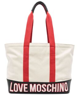 Love Moschino: Белая сумка-шоппер 