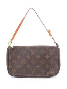 Louis Vuitton Pre-Owned: Коричневый клатч 