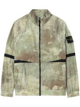 Stone Island: Бежевая куртка  Compass