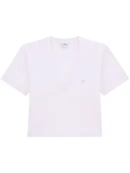 Courrèges: Розовая футболка 