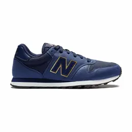 New Balance: Синие кроссовки  500