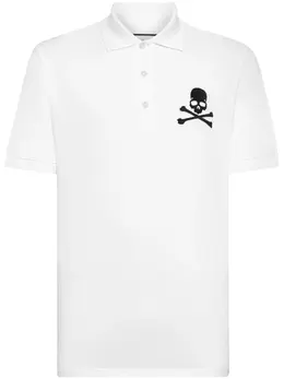 Philipp Plein: Поло  Skull с принтом