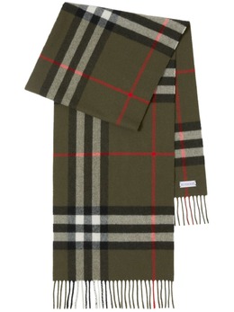 Burberry: Зелёный шарф  Vintage Check