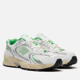 New Balance: Белые кроссовки 
