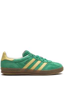 adidas: Зелёные кроссовки  Gazelle