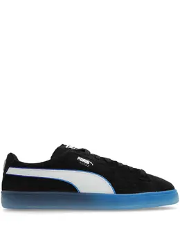 PUMA: Чёрные кроссовки  Suede