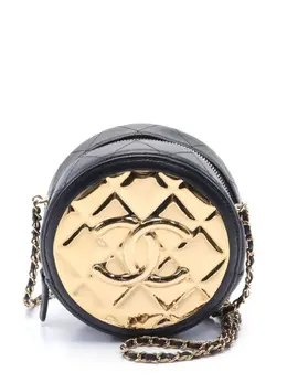 CHANEL Pre-Owned: Чёрная сумка через плечо