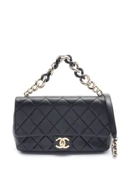 CHANEL Pre-Owned: Чёрная сумка 