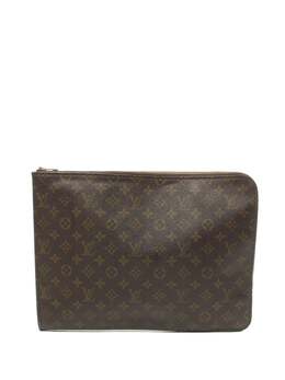 Louis Vuitton Pre-Owned: Коричневый клатч