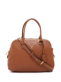 Prada Pre-Owned: Коричневая сумка 