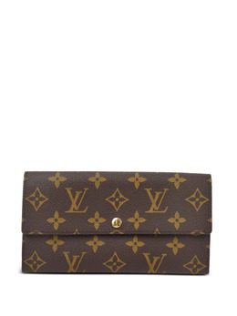 Louis Vuitton Pre-Owned: Коричневый кошелёк