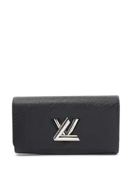 Louis Vuitton Pre-Owned: Чёрный кошелёк