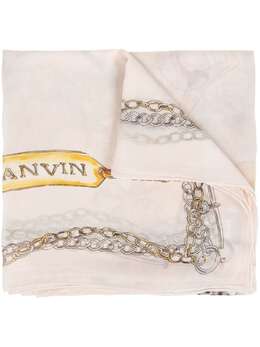 Lanvin: Шарф с принтом 