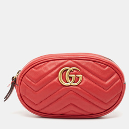 Gucci: Красная сумка  GG Marmont