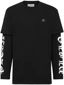 Philipp Plein: Хлопковая футболка  Gothic Plein