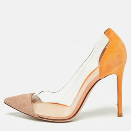 Gianvito Rossi: Оранжевые туфли  Plexi