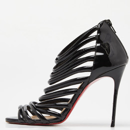 Christian Louboutin: Чёрные босоножки 