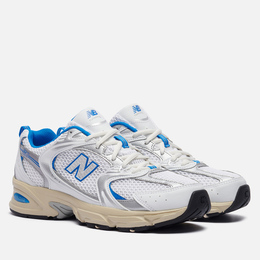 New Balance: Белые кроссовки 