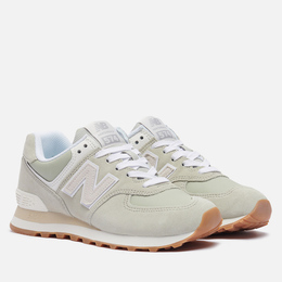 New Balance: Серые кроссовки 