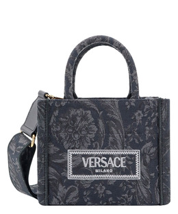 Versace: Сумка  Barocco с растительным принтом