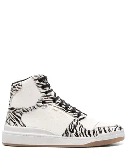 Saint Laurent: Чёрные кроссовки  SL24