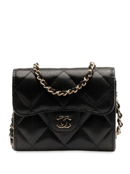 CHANEL Pre-Owned: Чёрная сумка через плечо