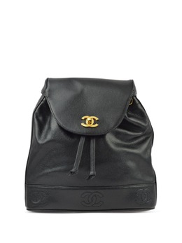 CHANEL Pre-Owned: Чёрный рюкзак