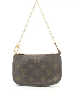 Louis Vuitton Pre-Owned: Коричневый клатч