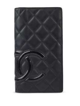 CHANEL Pre-Owned: Чёрный кошелёк 