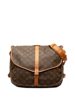 Louis Vuitton Pre-Owned: Коричневая сумка через плечо