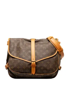 Louis Vuitton Pre-Owned: Коричневая сумка через плечо