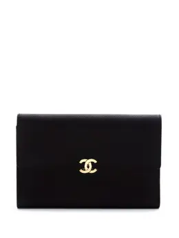 CHANEL Pre-Owned: Чёрный кошелёк 