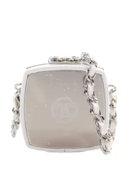 CHANEL Pre-Owned: Серебристый клатч 