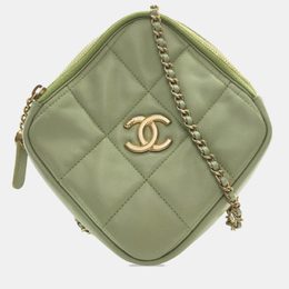 Chanel: Зелёный клатч 