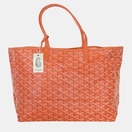 Goyard: Оранжевая сумка-шоппер 