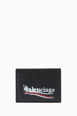 Balenciaga: Картхолдер Cash с принтом