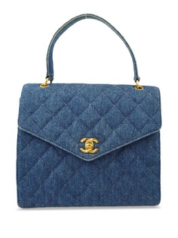 CHANEL Pre-Owned: Голубая сумка 