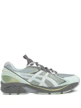 ASICS: Зелёные кроссовки 