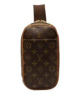 Louis Vuitton Pre-Owned: Коричневая сумка через плечо 