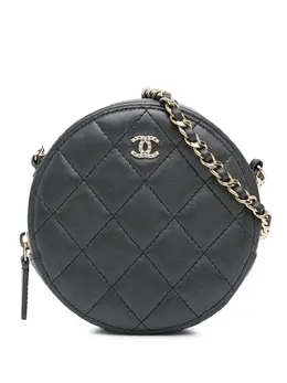 CHANEL Pre-Owned: Чёрный клатч 