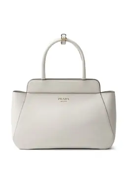 Prada: Белая сумка-шоппер 