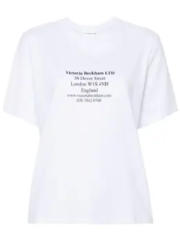 Victoria Beckham: Футболка с принтом 
