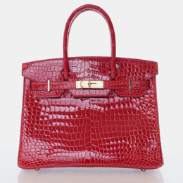 Hermes: Красная сумка  Birkin 30