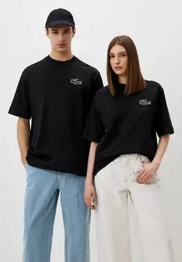 Lacoste: Чёрная футболка 