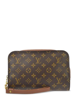 Louis Vuitton Pre-Owned: Коричневый клатч