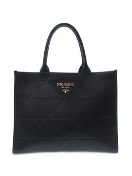 Prada Pre-Owned: Чёрная сумка-шоппер