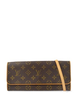 Louis Vuitton Pre-Owned: Коричневая сумка через плечо